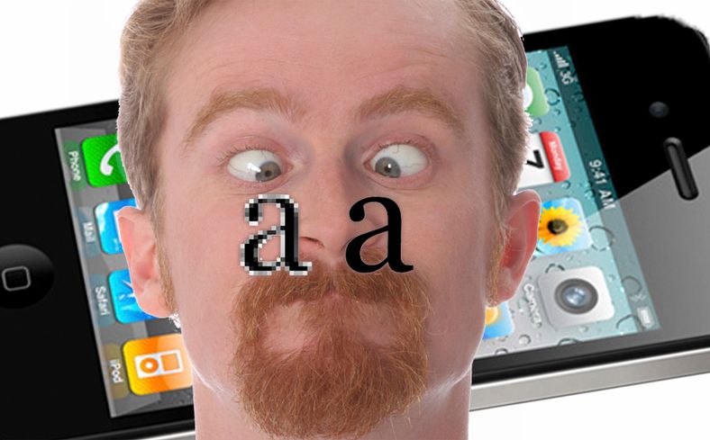 Kan man se pikslene på Iphone 4?