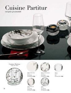 Porsgrund Cuisine Partitur tallerken 22 cm