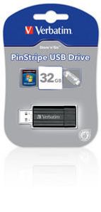 Verbatim Pin Stripe 32 GB Black