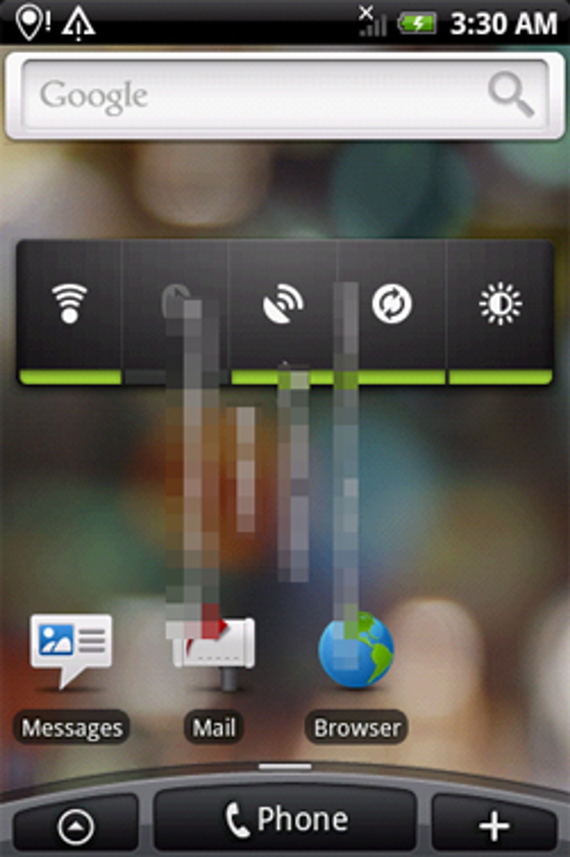 Android 2.1 på HTC Hero. (Foto: HD Blog.it)