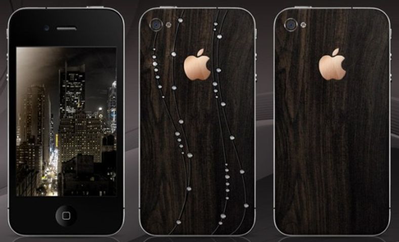 En Iphone 4 full av diamanter