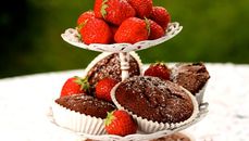 Dagens rett: Sjokolademuffins med jordb�r