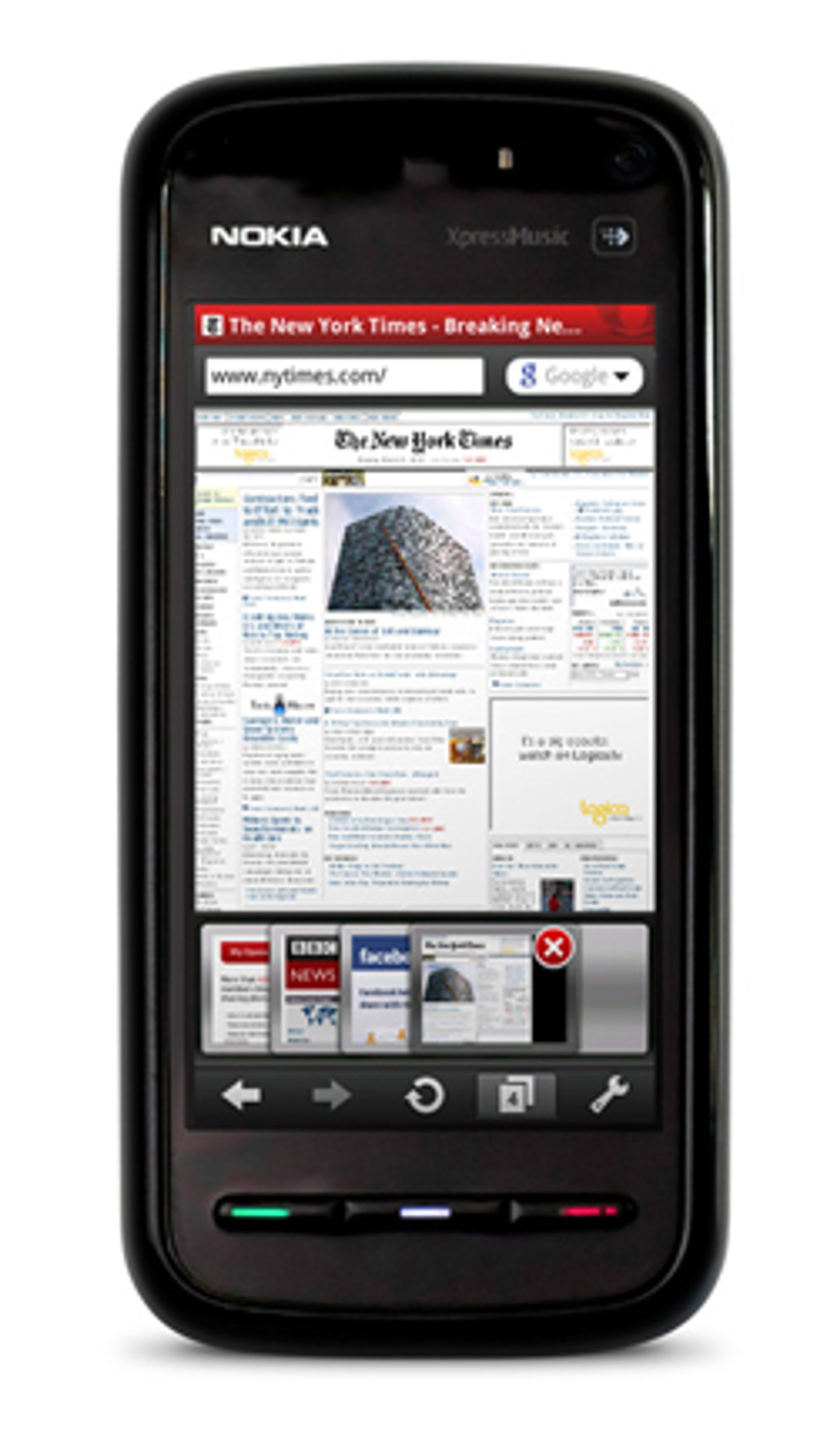 Opera Mobile på en S60-telefon. (Foto: Opera)