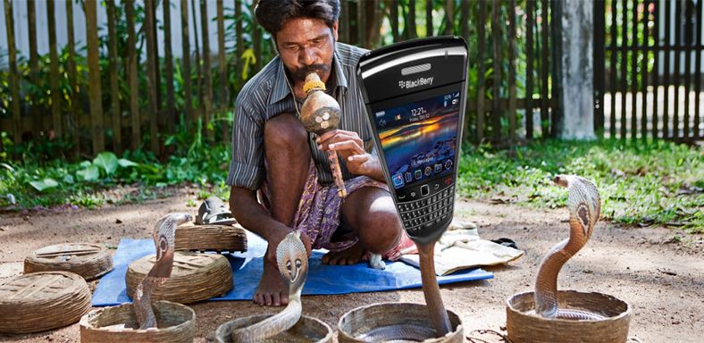 India vil temme Blackberry