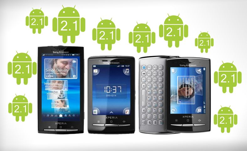 X10-modellene får endelig Android 2.1