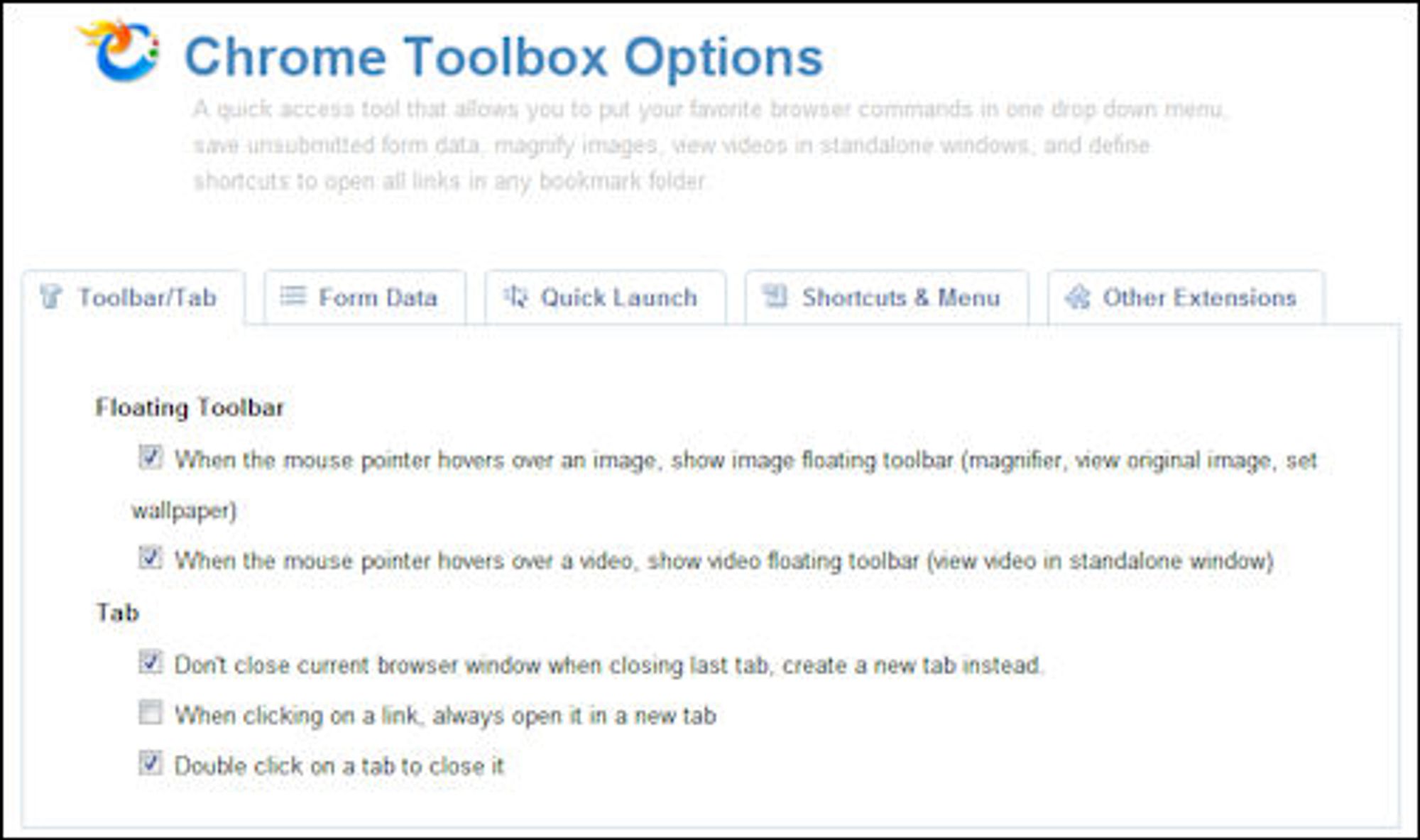 Innstillinger chrome