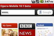 Opera Mobile 10.1 beta for Android