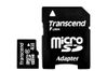 Transcend MicroSDHC Class 6 - 4 GB + mini & SD-adapter