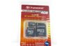 Transcend MicroSDHC Class 6 - 4 GB + mini & SD-adapter