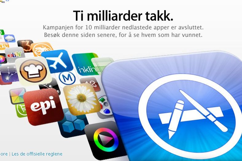 10 milliarder nedlastinger i App Store