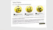 Tele2 tester ut mobilreklame