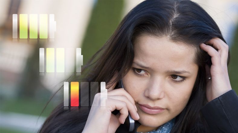 Når batteriet går tomt