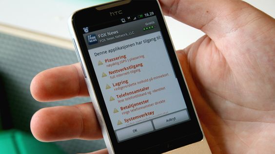 Pass på hva du gir applikasjonen tilgang til før du laster den ned.