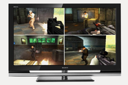 TV sender ulike bilder til ulike deler av rommet