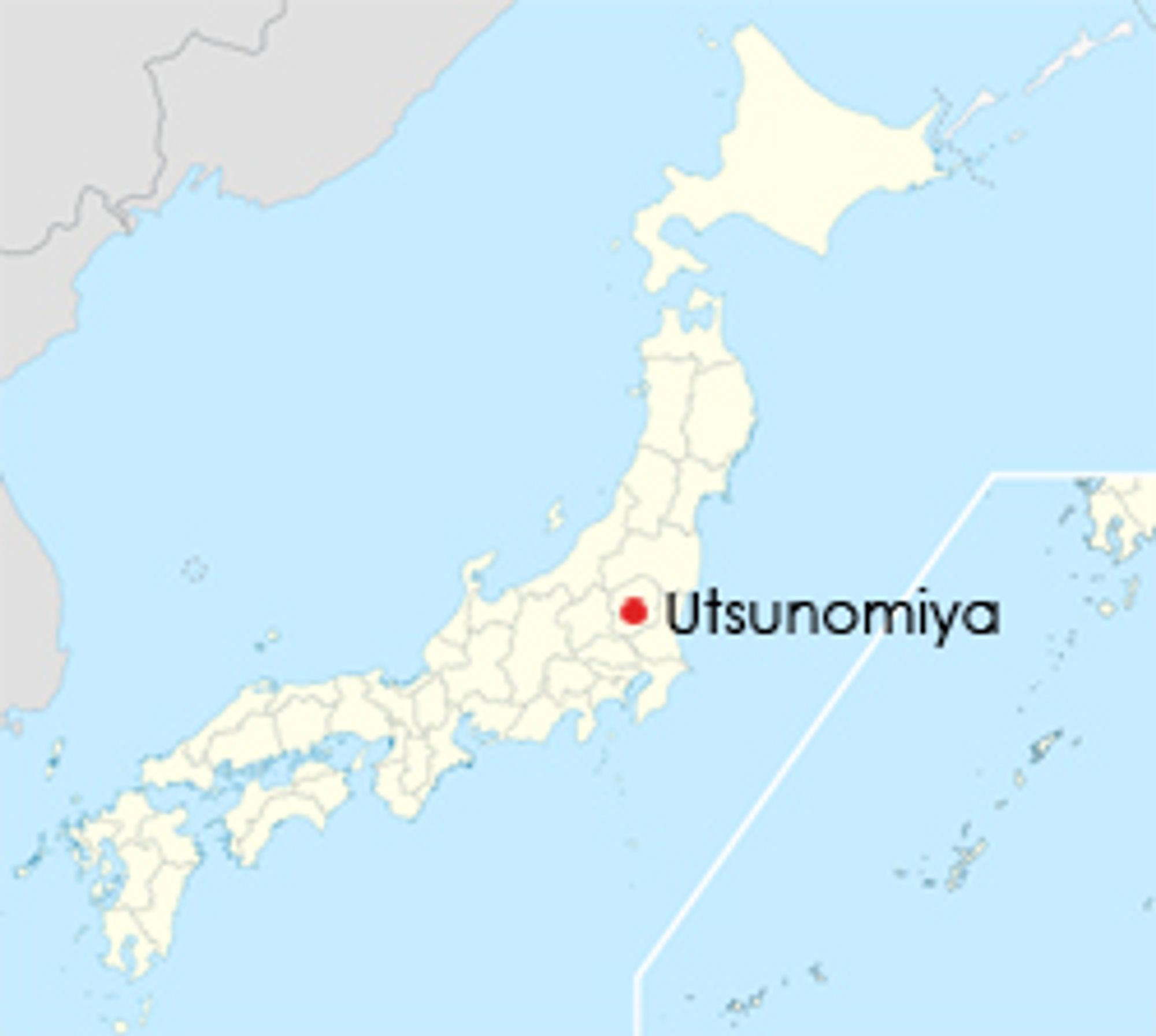Den rammede Canon-fabrikken lå i byen Utsunomiya.