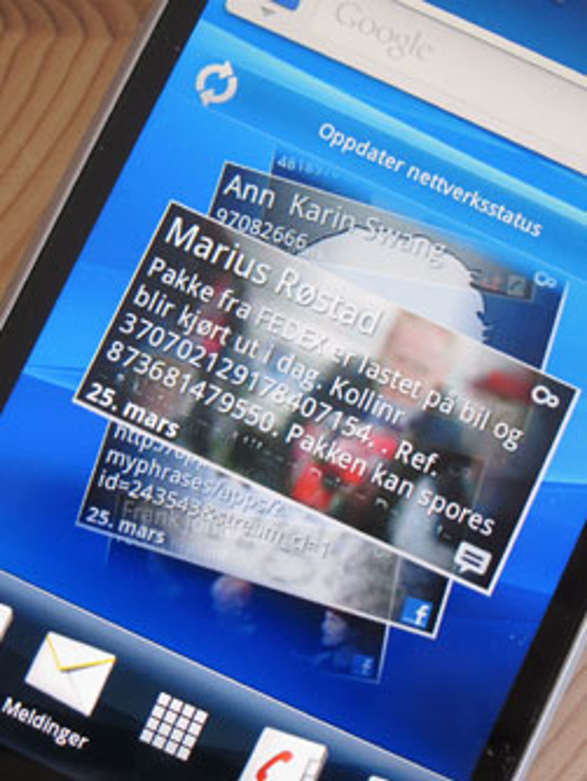 Sony Ericsson har beholdt Timescape, men Mediascape finnes ikke på Xperia Arc.