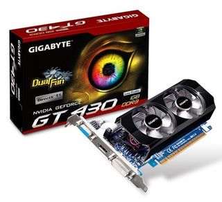 Klikk for å vise bilde i full størrelse Gigabyte GeForce GT 430 OC 1GB