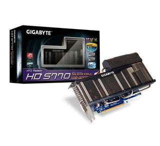 Klikk for å vise bilde i full størrelse Gigabyte Radeon HD 5770 Silent 1GB