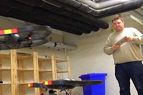 Her fra testen av Parrot AR Drone.