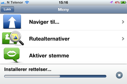 TomTom laster automatisk ned oppdateringer i kartene for deg.