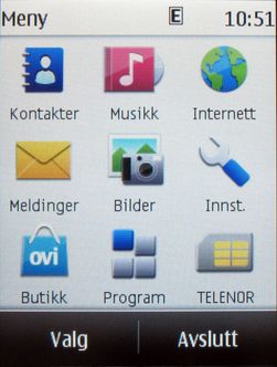 Lite nytt og spennende å menlde fra hovedmenyen.