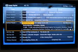 Eksempel på EPG. 