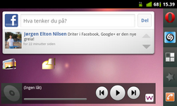 På hjemmeskjermene kan du plassere miniprogrammer og ikoner etter eget ønske.