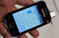 Touch Wiz-menyene er ikke like omfattende på Galaxy Y som på mange av de andre Galaxyene. Telefonen kjører eksempelvis Androids egen kalender.