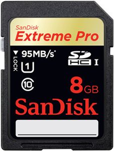 SanDisk Extreme Pro SDHC UHS-I 8 GB 95 MB/s