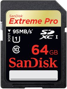 SanDisk Extreme Pro SDXC UHS-I 64 GB 95 MB/s