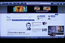 Samsung D6505 er blant de raskere TV-ene å surfe på. 