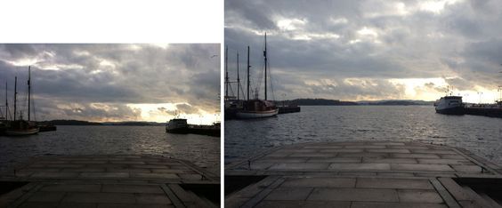 Bildet til venstre er tatt med iPhone 4, mens bildet til høyre er tatt med iPhone 4S. Størrelsesforskjellen skyldes at iPhone 4S har høyere oppløsning.