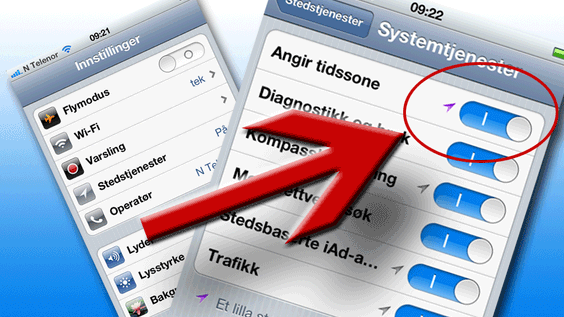 Skru av denne, og standby-tiden økes vesentlig.