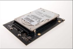 Harddisken er fra Toshiba, med 5400 RPM