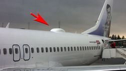 Denne humpen på flykroppen viser at flyet har Internett via satellitt. Det er en forutsetning for at SkyCall skal virke.