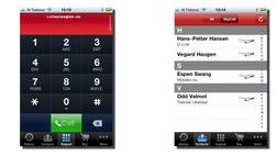 Med SkyCall kan du ringe til et telefonnummer, eller du kan ringe en kontakt i kontaktlista di. Kontakter merket SkyCall kan du ringe gratis til.