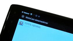 Fra MotoCast kan vi laste ned filer som ligger på PC-en hjemme. Mediefiler kan du velge om du vil laste ned eller streame.
