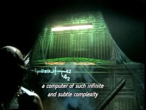 UTOPI? Vi må til filmer som «The Hitchhiker's Guide to the Galaxy» for å finne et prosjekt lignende Living Earth Simulator. Her bruker superdatamaskinen Deep Thought flere milliarder år på å finne ut hva som er meningen med livet.
