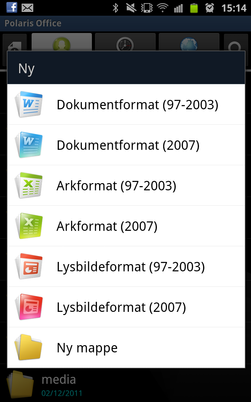 Officepakken i Samsung Galaxy Note er omfattende.