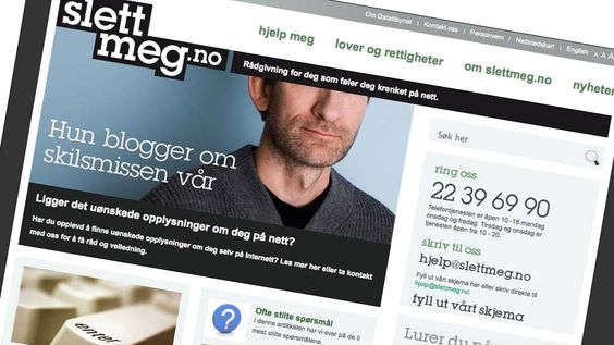 Slettmeg.no gir råd og veiledning til mennesker som opplever å bli krenket og som ønsker å få fjernet informasjon om seg selv på nettet.