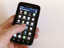 Motorola Atrix har et helt vanlig design.