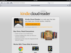 Kindle Cloud Reader fra Amazon er en av dagens mest kjente web-apper.