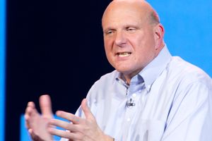 Steve Ballmer var kjent for å være en fargeklatt på scenen. .