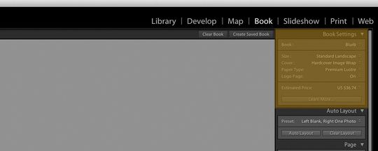 Dette er moduloversikten til Lightroom 4 Beta.