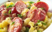 Dagens rett: 
					
	





	Chilipølser på makaroniseng
