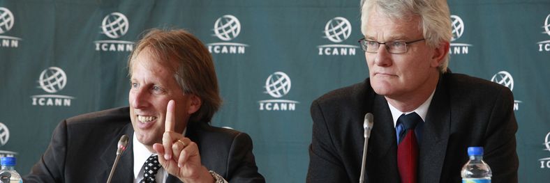 Rod Beckstrom og Peter Dengate Thrush fra ICANN. Foto: ICANN