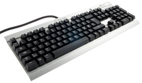 Corsair Vengeance K60 er utstyrt med røde brytere.