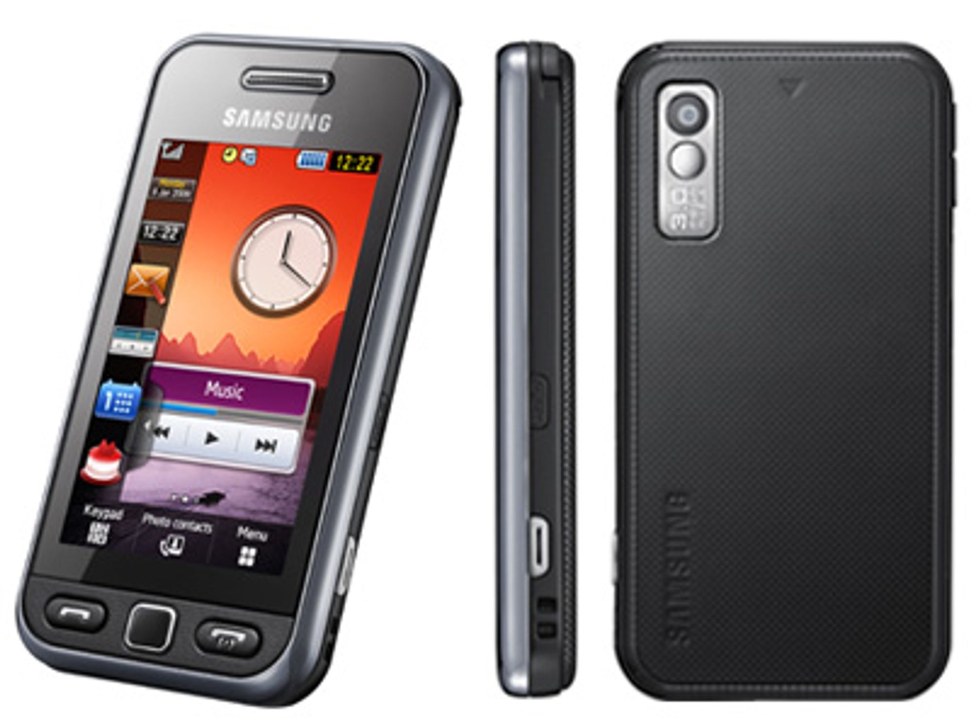  Forel&amp;oslash;pig er Samsung S5230 den eneste telefonen p&amp;aring; markedet med innebygget NFC-antenne. Det er ventet flere modeller p&amp;aring; markedet i l&amp;oslash;pet av de n&amp;aelig;rmeste &amp;aring;rene. 