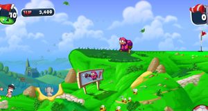 Worms inntar golfbanen