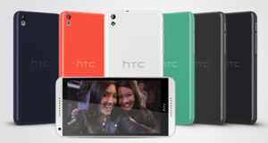 HTC med fargerike mellomklassemobiler
